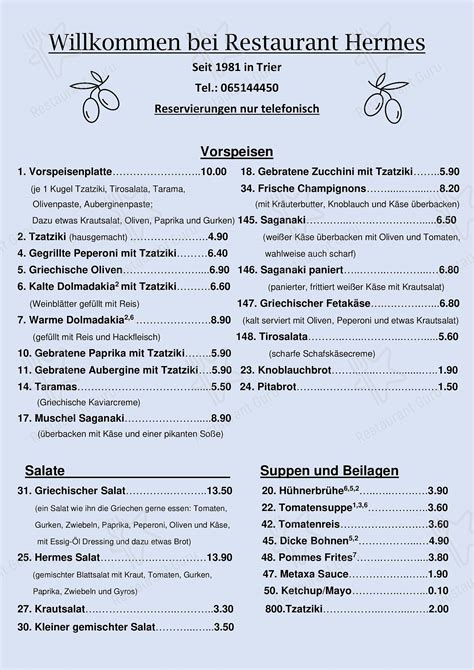 restaurant hermes trier|Online Menu of Hermes Restaurant, Trier, Germany, 54290 .